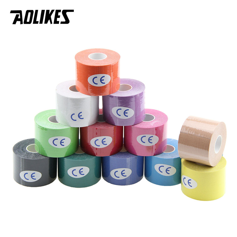 AOLIKES 2 حجم شريط علم الحركة  - مراجعة Sports Taping Precut وسعره