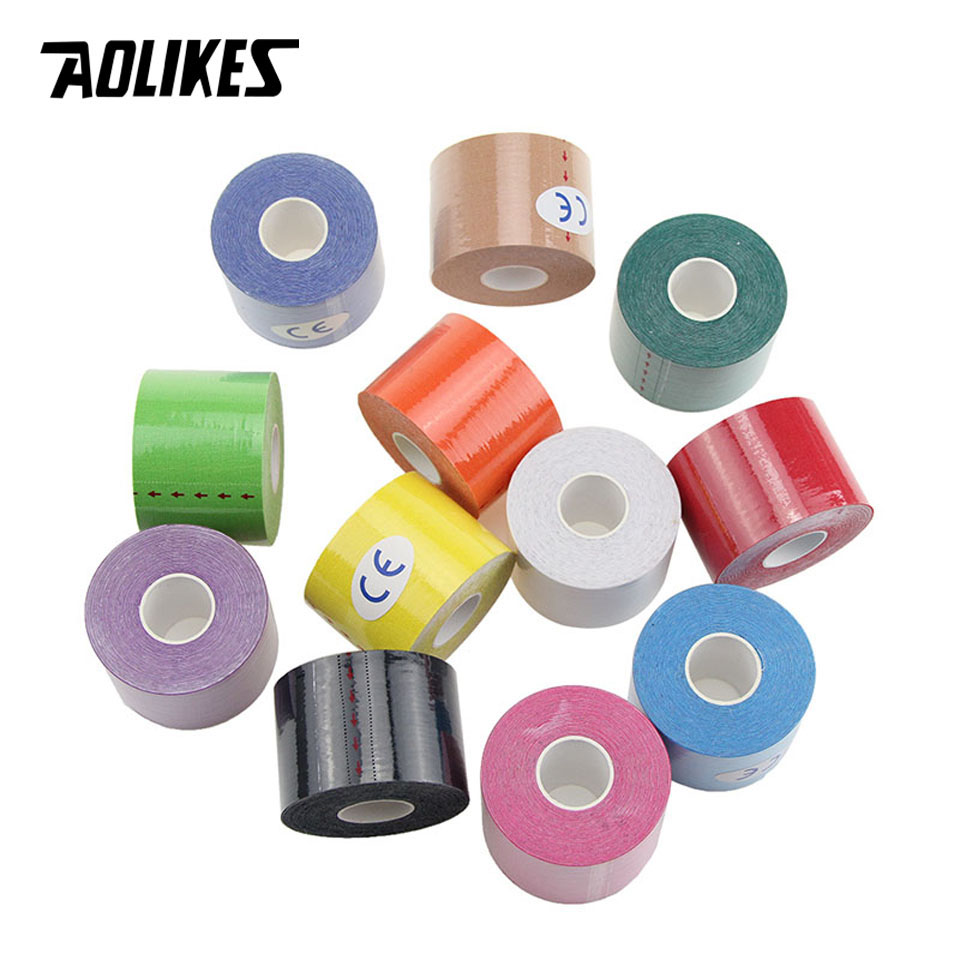 AOLIKES 2 حجم شريط علم الحركة  - مراجعة Sports Taping Precut وسعره