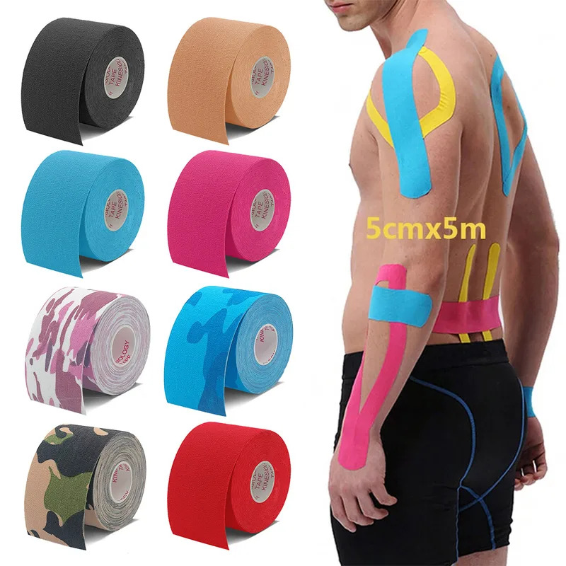 1/6 قطعة ملصقات شريط علم الحرك - مراجعة Sports Taping Precut وسعره